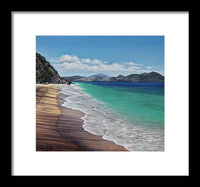 Lovers Beach, Nevis Island - Framed Print