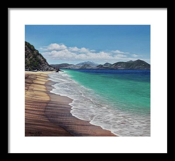 Lovers Beach, Nevis Island - Framed Print