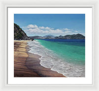 Lovers Beach, Nevis Island - Framed Print