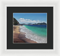 Lovers Beach, Nevis Island - Framed Print