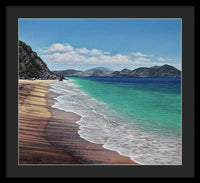 Lovers Beach, Nevis Island - Framed Print