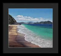 Lovers Beach, Nevis Island - Framed Print