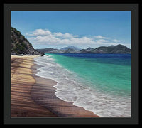 Lovers Beach, Nevis Island - Framed Print