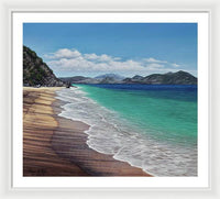 Lovers Beach, Nevis Island - Framed Print