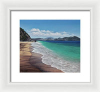 Lovers Beach, Nevis Island - Framed Print