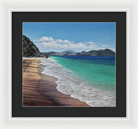 Lovers Beach, Nevis Island - Framed Print