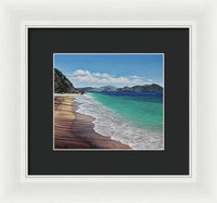 Lovers Beach, Nevis Island - Framed Print