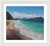 Lovers Beach, Nevis Island - Framed Print