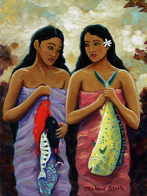 Maui Girls - Art Print Art Print 1ArtCollection