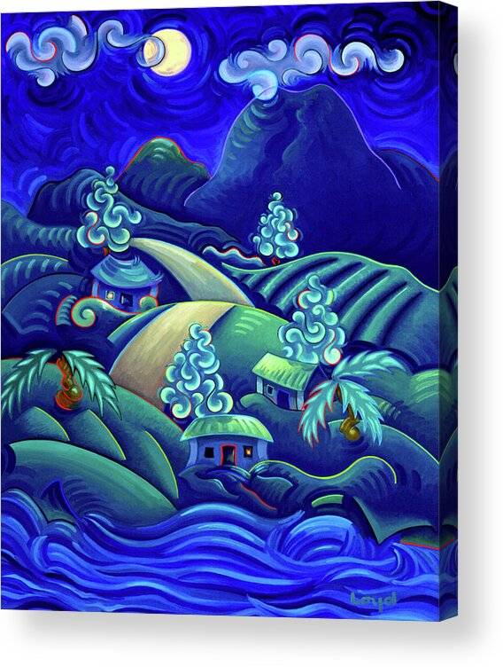 Maui Moon - Acrylic Print Acrylic Print 1ArtCollection