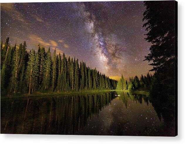 Milky Way Over Lake Irene - Acrylic Print