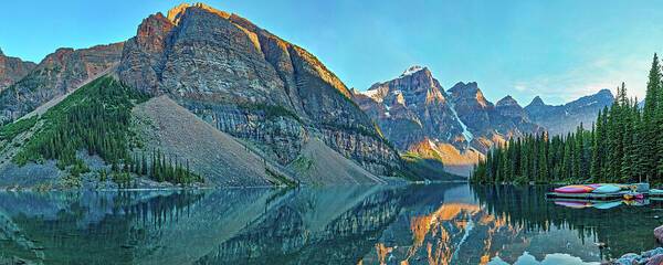 Moraine Lake Sunset - Art Print