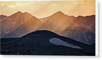 Never Summer Mountains sunset - Canvas Print