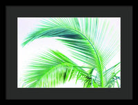 Palm and Ocean - Framed Print