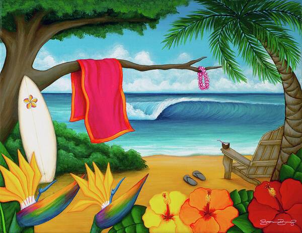 Paradise Beach - Art Print Art Print 1ArtCollection