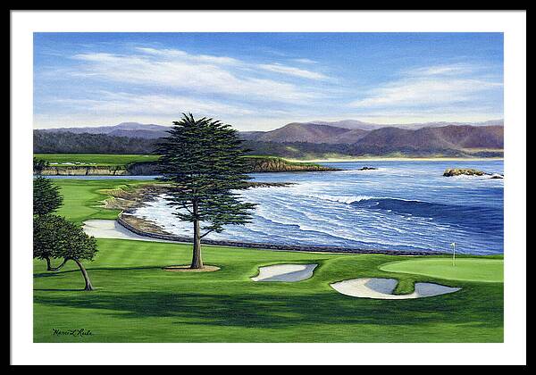 Pebble Beach No. 18 - Framed Print