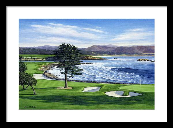 Pebble Beach No. 18 - Framed Print