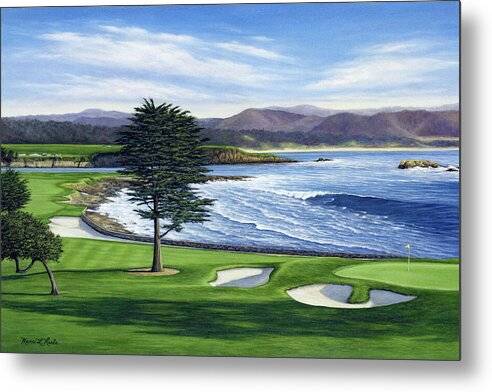 Pebble Beach No. 18 - Metal Print