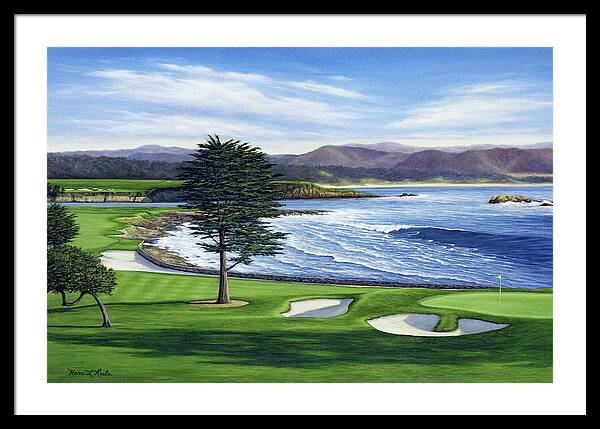 Pebble Beach No. 18 - Framed Print