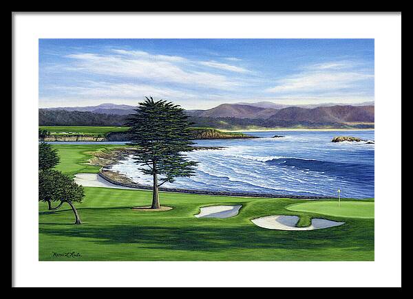 Pebble Beach No. 18 - Framed Print