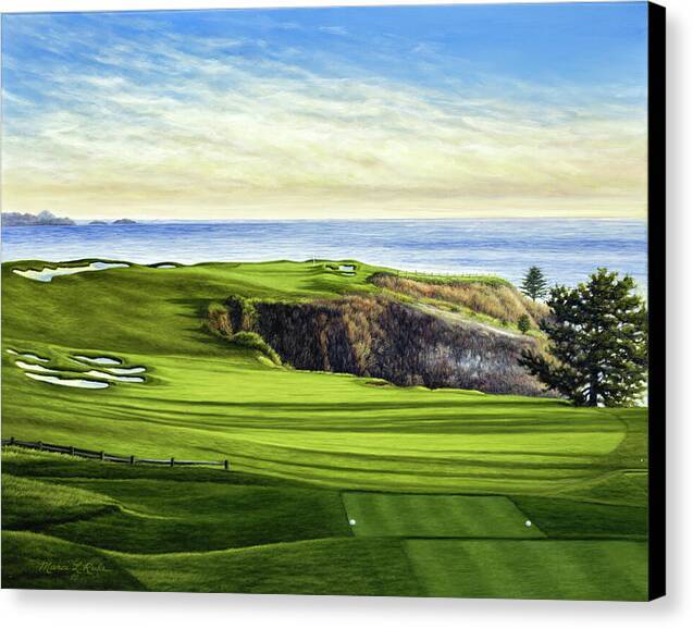 Pebble Beach No 6 - Canvas Print