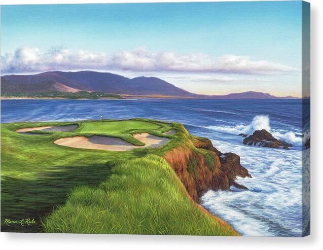 Pebble Beach No 7 - Canvas Print