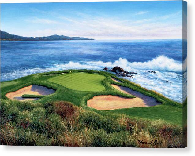 Pebble Beach Number 7-II - Canvas Print