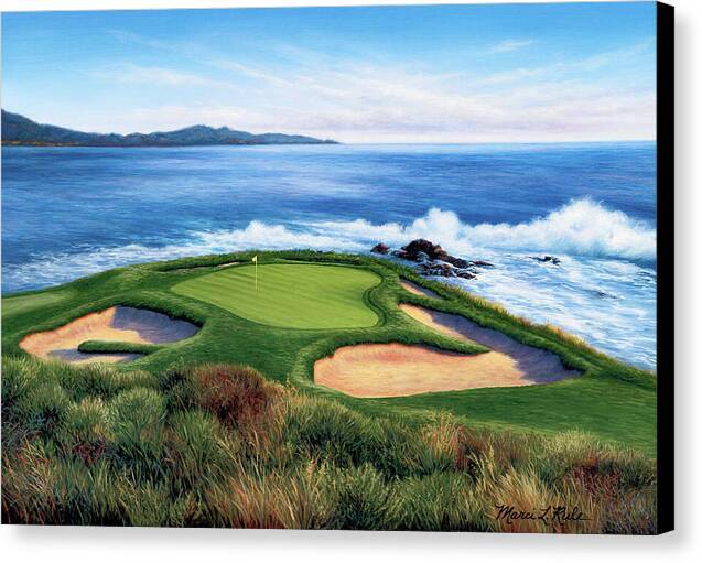 Pebble Beach Number 7-II - Canvas Print