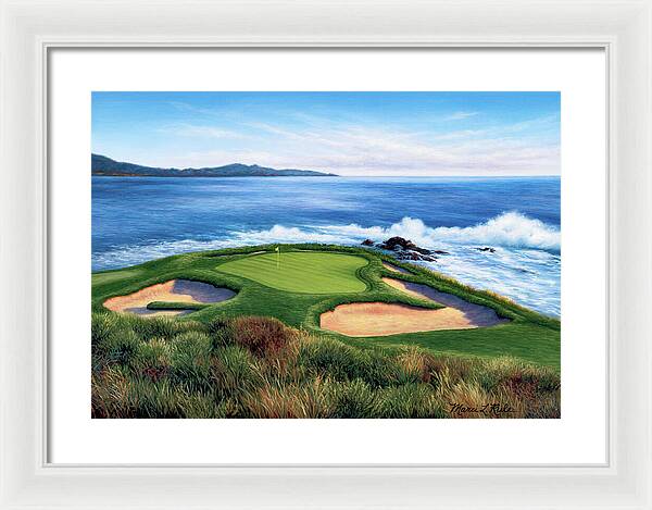 Pebble Beach Number 7-II - Framed Print