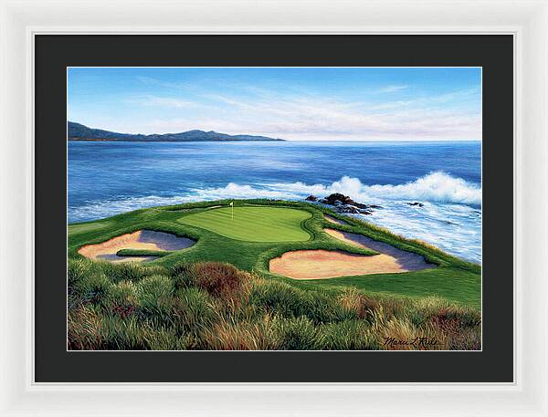 Pebble Beach Number 7-II - Framed Print