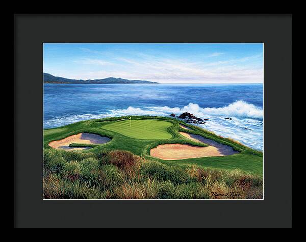 Pebble Beach Number 7-II - Framed Print