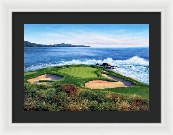 Pebble Beach Number 7-II - Framed Print