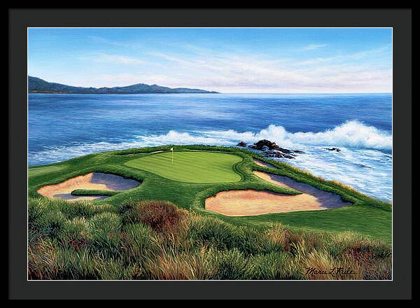 Pebble Beach Number 7-II - Framed Print