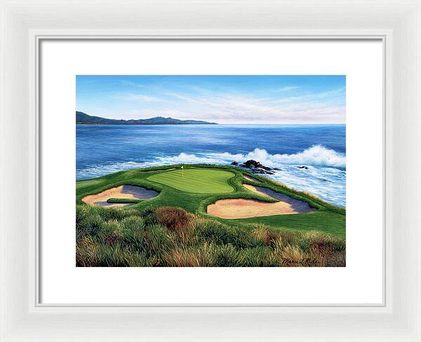 Pebble Beach Number 7-II - Framed Print