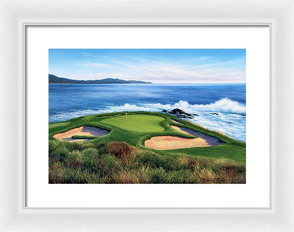 Pebble Beach Number 7-II - Framed Print