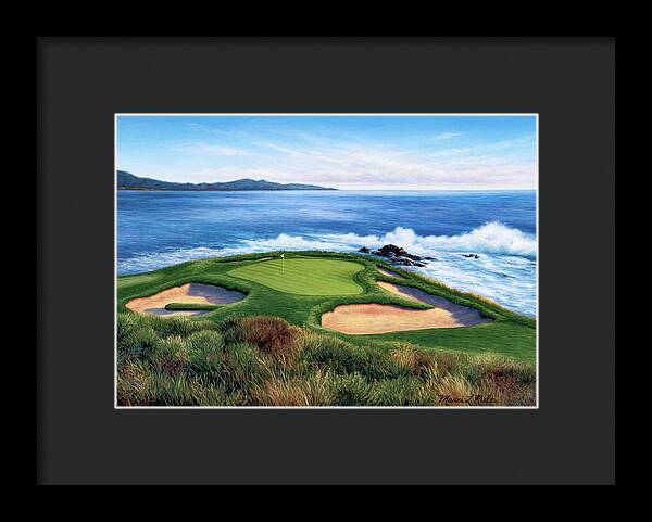 Pebble Beach Number 7-II - Framed Print