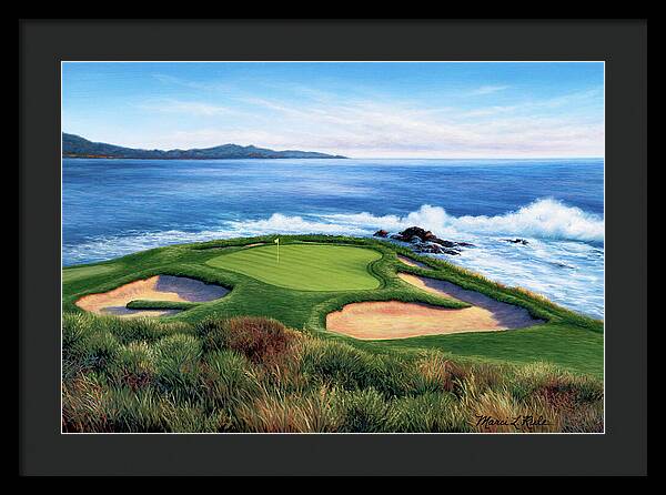 Pebble Beach Number 7-II - Framed Print