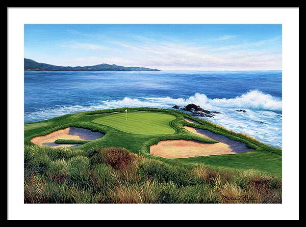 Pebble Beach Number 7-II - Framed Print