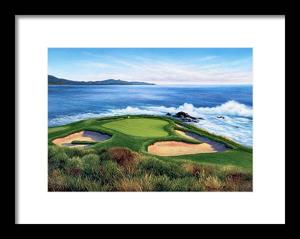 Pebble Beach Number 7-II - Framed Print