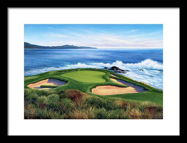 Pebble Beach Number 7-II - Framed Print