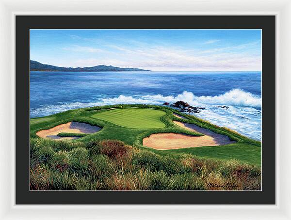 Pebble Beach Number 7-II - Framed Print