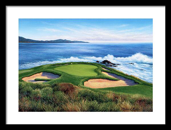 Pebble Beach Number 7-II - Framed Print