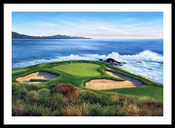 Pebble Beach Number 7-II - Framed Print