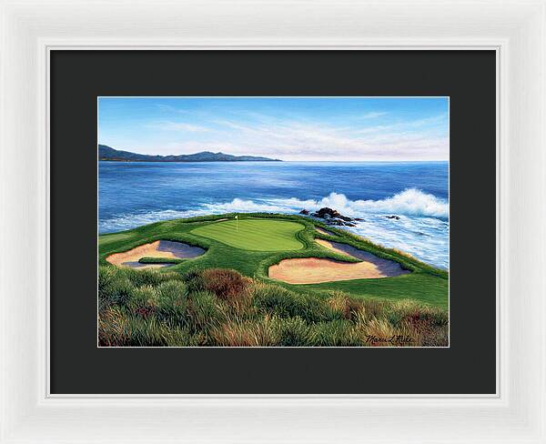 Pebble Beach Number 7-II - Framed Print