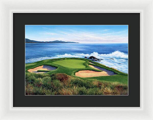 Pebble Beach Number 7-II - Framed Print