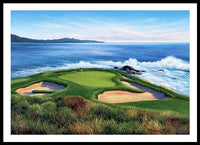 Pebble Beach Number 7-II - Framed Print