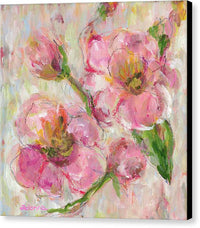 Pink Florals - Canvas Print