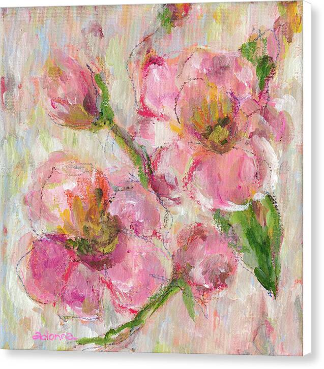 Pink Florals - Canvas Print