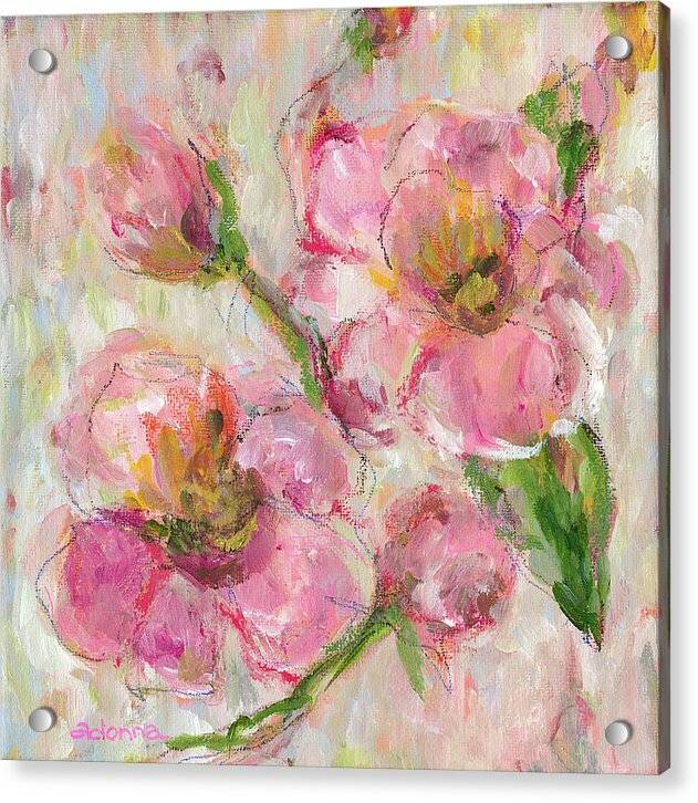 Pink Florals - Acrylic Print