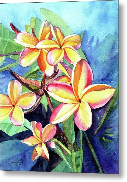 Plumeria Fever - Metal Print Metal Print 1ArtCollection